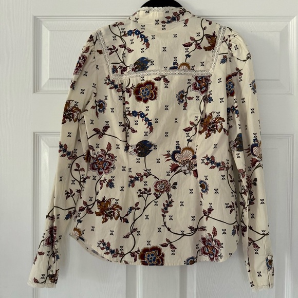 Elegant Floral Women's Blouse - Picture 5 of 12